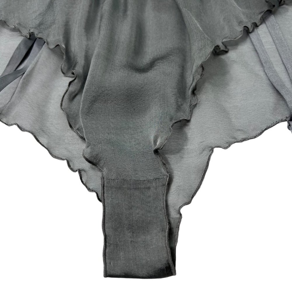 SKIMS Romance Garter Bikini Charcoal Womens XL - Picture 7 of 16